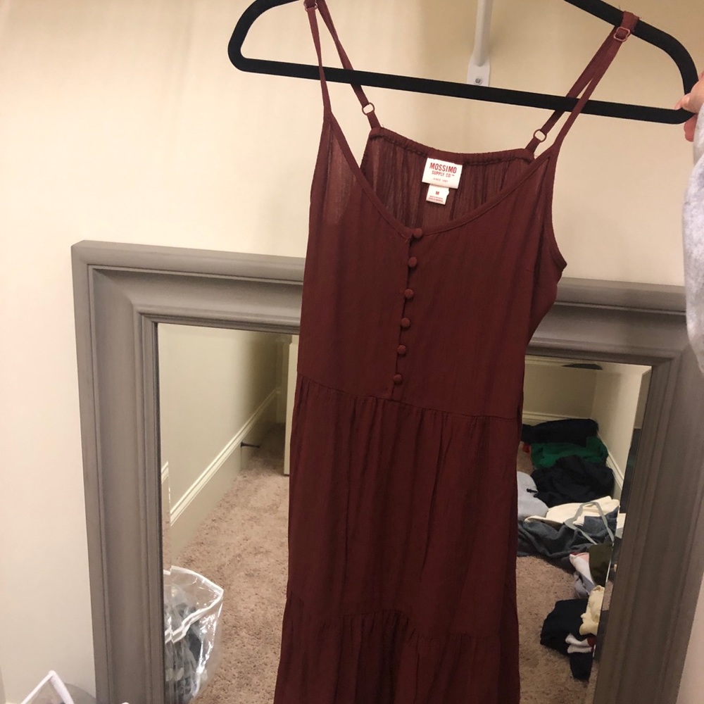 maroon button dress! - Picture 2 of 4